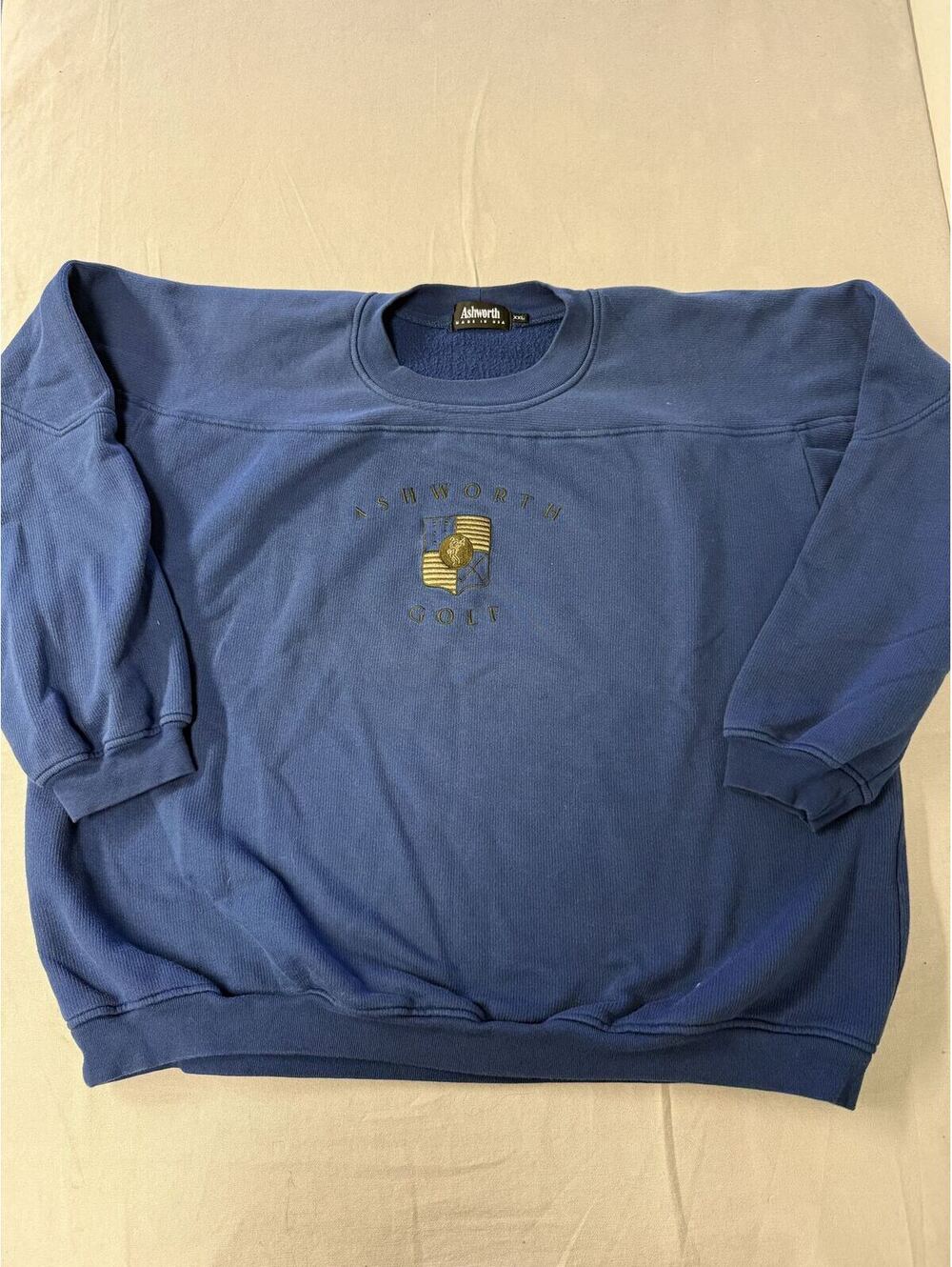 Vintage Ashworth Golf Crewneck Golfman Logo Crew - XXL